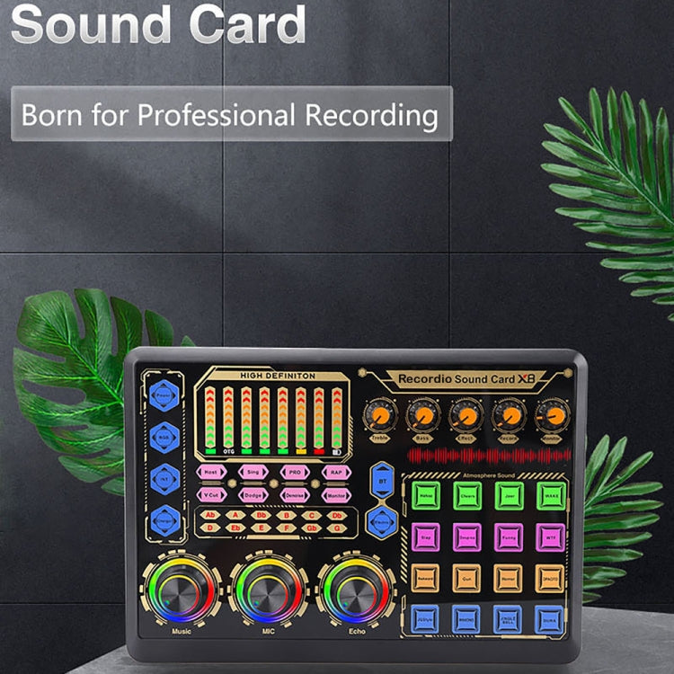 GAX-X8 Live Microphone Equipment Sound Card Eurekaonline