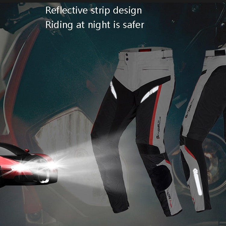 GHOST RACING GR-K06 Motorcycle Riding Trousers Racing Motorcycle Anti-Fall Windproof Keep Warm Pants, Size: L(Grey) Eurekaonline