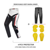 GHOST RACING GR-K06 Motorcycle Riding Trousers Racing Motorcycle Anti-Fall Windproof Keep Warm Pants, Size: L(Grey) Eurekaonline