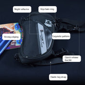 GHOST RACING GR-TB05 Motorcycle Leg Bag Knight Waist Bag Sports Outdoor Bag(Black) Eurekaonline