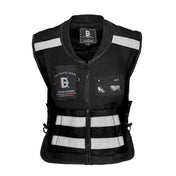 GHOST RACING GR-Y06 Motorcycle Riding Vest Safety Reflective Vest, Size: L(Black) Eurekaonline