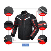 GHOST RACING GR-Y07 Motorcycle Cycling Jacket Four Seasons Locomotive Racing Anti-Fall Cloth, Size: L(Light Grey) Eurekaonline
