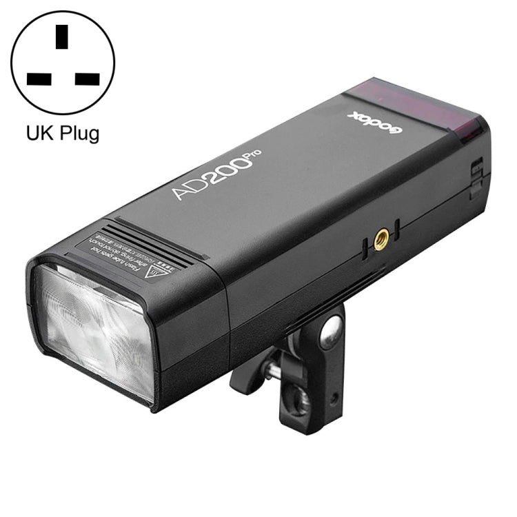 Godox AD200 Pro Pocket Flash Light  TTL HSS 2.4G Wireless X System Outdoor Flash Speedlight(UK Plug) Eurekaonline