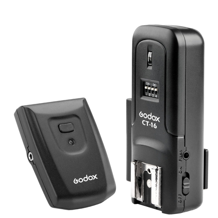 Godox CT-16 Flash Trigger Transmitter + Receiver Set (Black) Eurekaonline