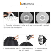 Godox P120H 120cm Deep Parabolic Softbox Reflector Diffuser Studio Light Box (Black) Eurekaonline