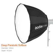 Godox P120H 120cm Deep Parabolic Softbox Reflector Diffuser Studio Light Box (Black) Eurekaonline