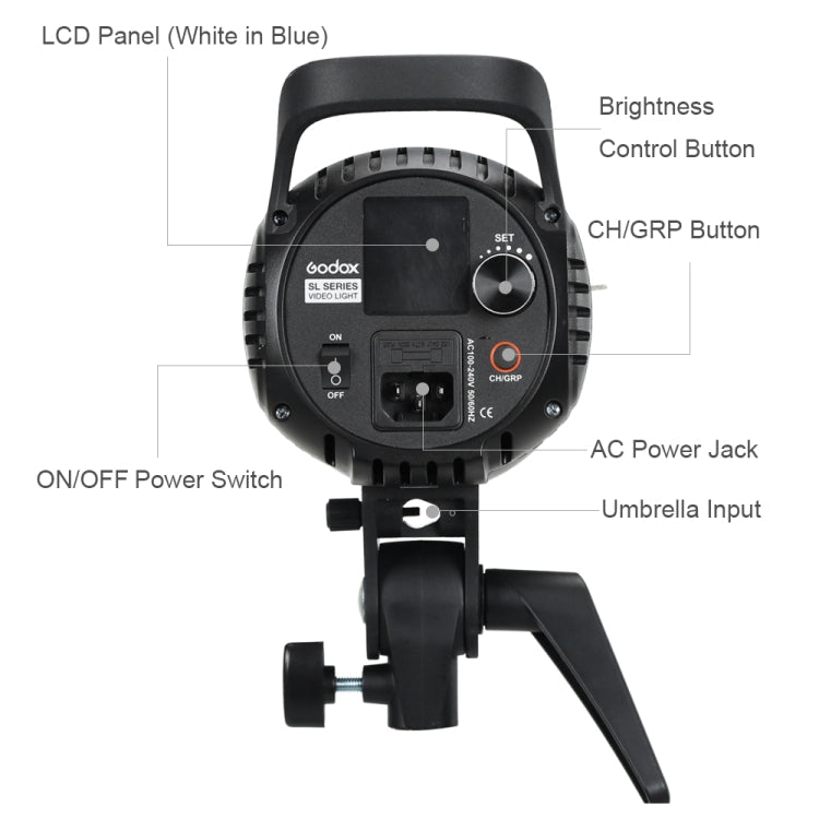 Godox SL60W LED Light Studio Continuous Photo Video Light(UK Plug) Eurekaonline