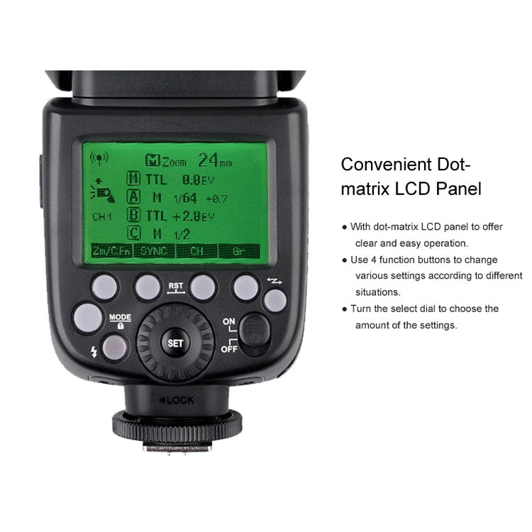 Godox V860IIF 2.4GHz Wireless 1/8000s HSS Flash Speedlite Camera Top Fill Light for Fujifil DSLR Cameras(Black) Eurekaonline
