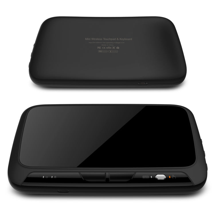 H18+ 2.4GHz Mini Wireless Keyboard Full Touchpad with 3-Level Adjustable Backlight(Black) Eurekaonline