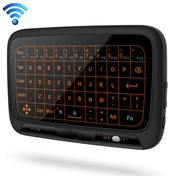 H18+ 2.4GHz Mini Wireless Keyboard Full Touchpad with 3-Level Adjustable Backlight(Black) Eurekaonline