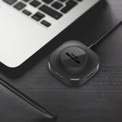 H25-3.0 3 x USB Port + TF/SD Card Reader Computer Notebook High-Speed Hub Splitter Eurekaonline