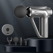 HB-008  Triangular Electric Fascia Gun Body Massage Gun, Specification: Button Style(Silver) Eurekaonline