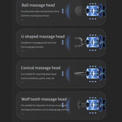 HB-008  Triangular Electric Fascia Gun Body Massage Gun, Specification: Button Style(Silver) Eurekaonline