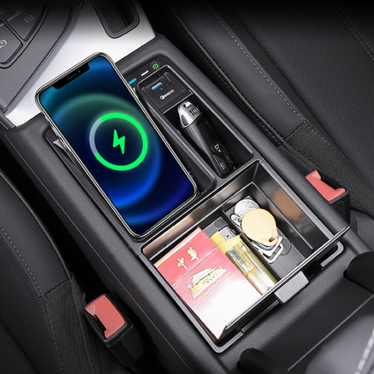 HFC-1050 Car Qi Standard Wireless Charger 10W Quick Charging for Audi A4L 2017-2022, Left Driving Eurekaonline