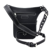 HG051 Steampunk Retro Waist Bag Outdoor One-Shoulder Messenger Bag(Black) Eurekaonline