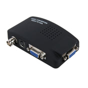 HOWEI HW-2404 BNC / S-Video to VGA Video Converter(Black) Eurekaonline