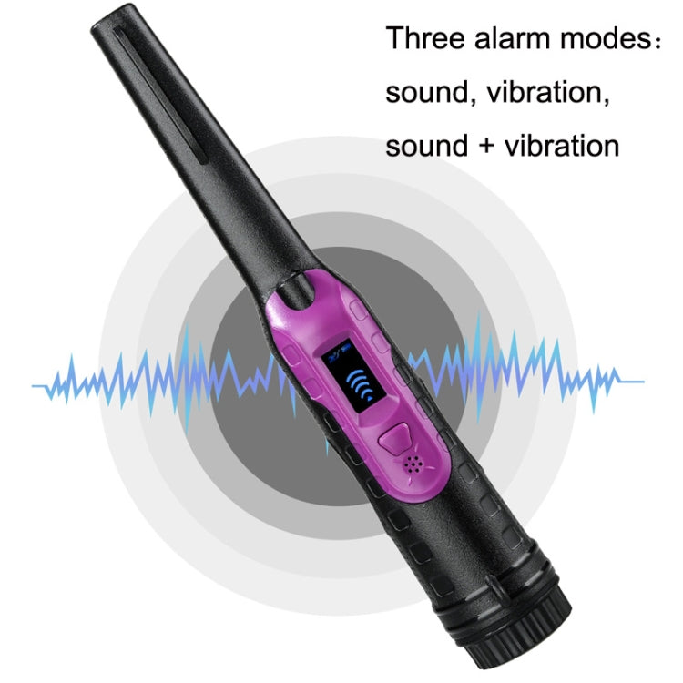 HS-11 Outdoor Handheld Treasure Hunt Small Metal Detector Positioning Rod(Black Purple) Eurekaonline