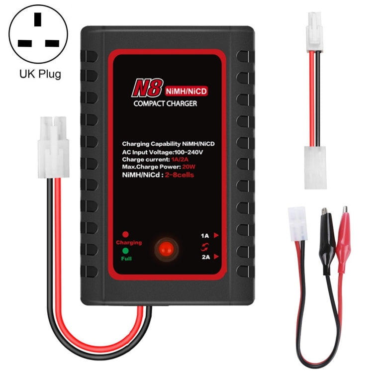 HTRC N8 Ni-MH Ni-Cr Battery Charger Smart Balance Charger, UK Plug Eurekaonline