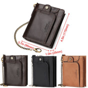 HUMERPAUL BP950 RFID Anti-Magnetic Men Wallet Large Capacity Multi-Card Solt Pocket(Brown) Eurekaonline