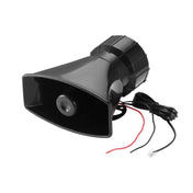 HW-1006B 12V 100W 125dB 5-tone Car Electric Alarm Air Horn Siren Speaker 5 Sound Tone Super Loud with Mic Eurekaonline