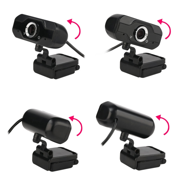 HXSJ S50 30fps 100 Megapixel 720P HD Webcam for Desktop / Laptop / Smart TV, with 10m Sound Absorbing Microphone, Cable Length: 1.4m Eurekaonline
