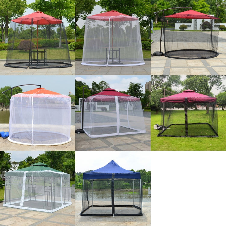 HY-0205 300 x 230 cm Outdoor Parasol Anti-mosquito Net Cover, Dimensions: Folding Tents(Black) Eurekaonline