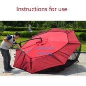 HY-0205 300 x 230 cm Outdoor Parasol Anti-mosquito Net Cover, Dimensions: Folding Tents(Black) Eurekaonline