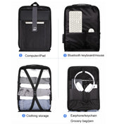 Hard Shell Backpack Alloy Frame Anti-Theft Computer Bag For Men, Color: 8003 Black Eurekaonline