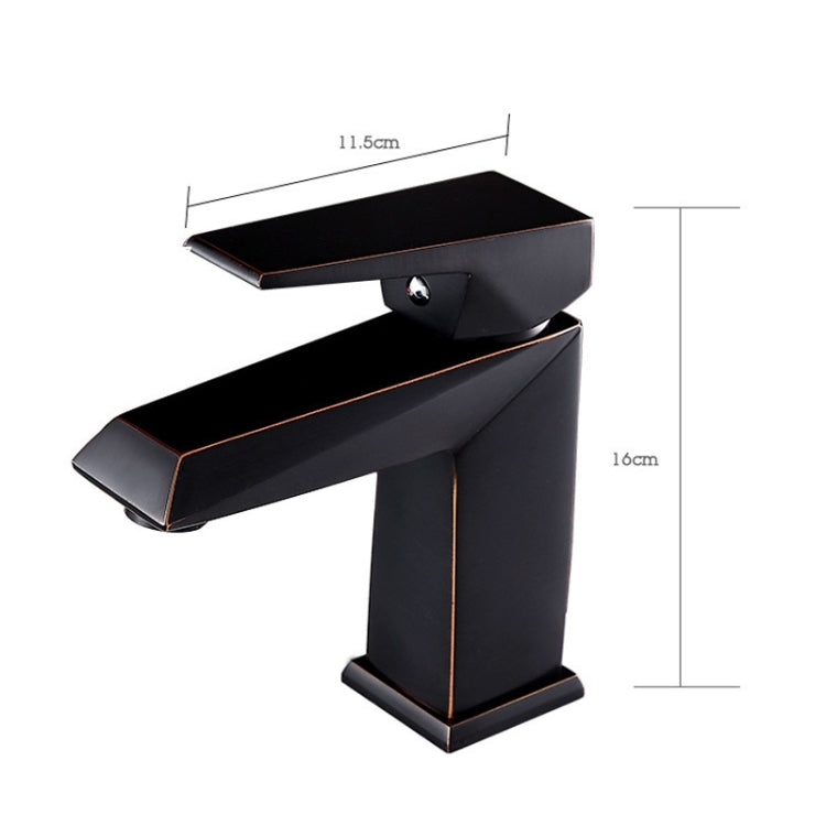 Hardware Faucet Bathroom Hot & Cold Water Faucet, Specification: Black 99508 Eurekaonline
