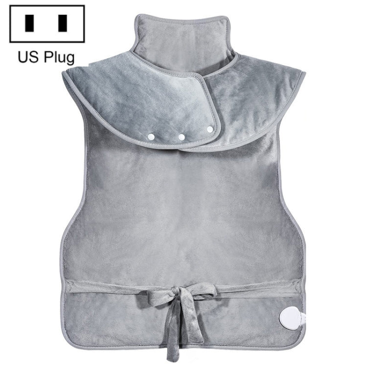 Heated Shoulder Guards Neck Guards Electric Heated Shawls Electric Blankets US Plug(Silver Gray) Eurekaonline