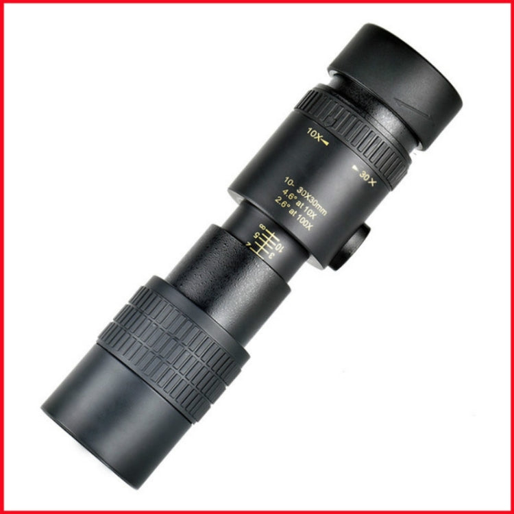 High magnification HD Low Light Level Night Vision Continuous Zoom Monocular, Specification:10 - 30 x 30 Eurekaonline