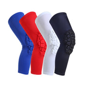 Hot Pressed Honeycomb Knee Pads Basketball Climbing Sports Knee Pads Protective Gear, Specification: L (Black) Eurekaonline