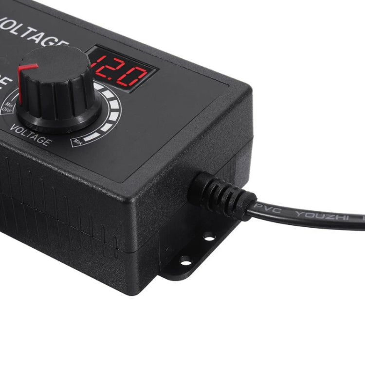 HuaZhenYuan 3-12V5A High Power Speed Regulation And Voltage Regulation Power Adapter With Monitor, Model: UK Plug Eurekaonline