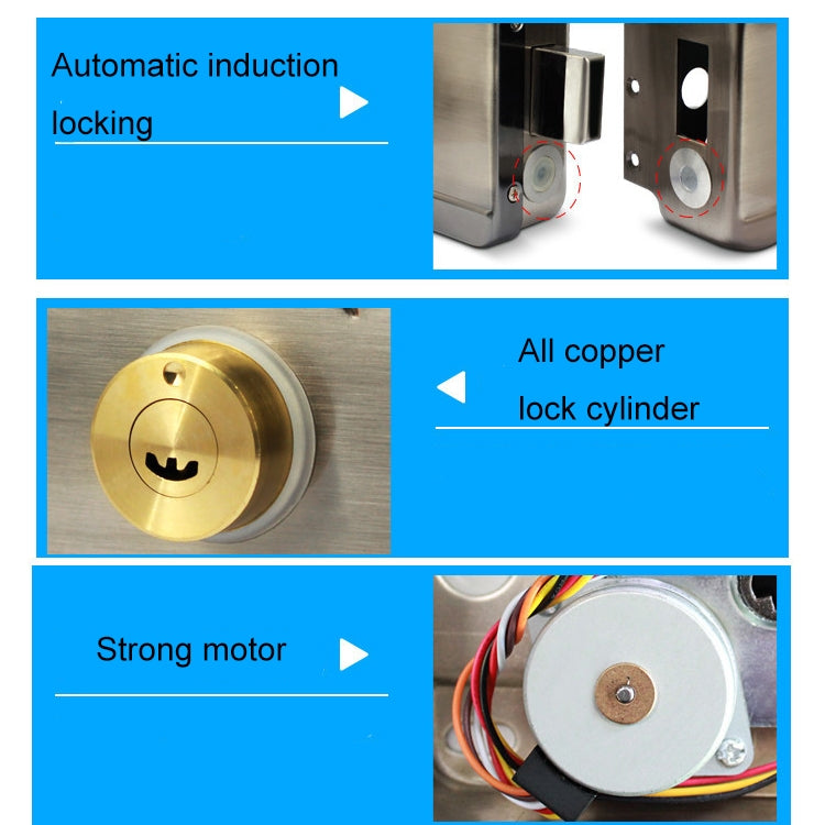 ID Access Control One Piece Induction Motor Lock Single Head IC Swipe Card Eurekaonline