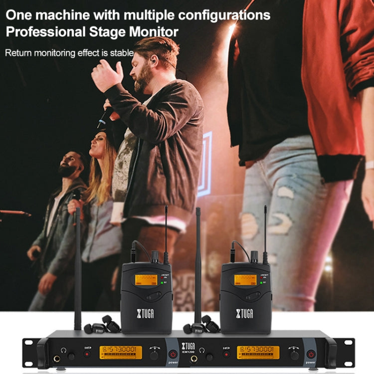 IEM1200 Wireless Transmitter Stage Singer Ear Monitor System(US Plug) Eurekaonline