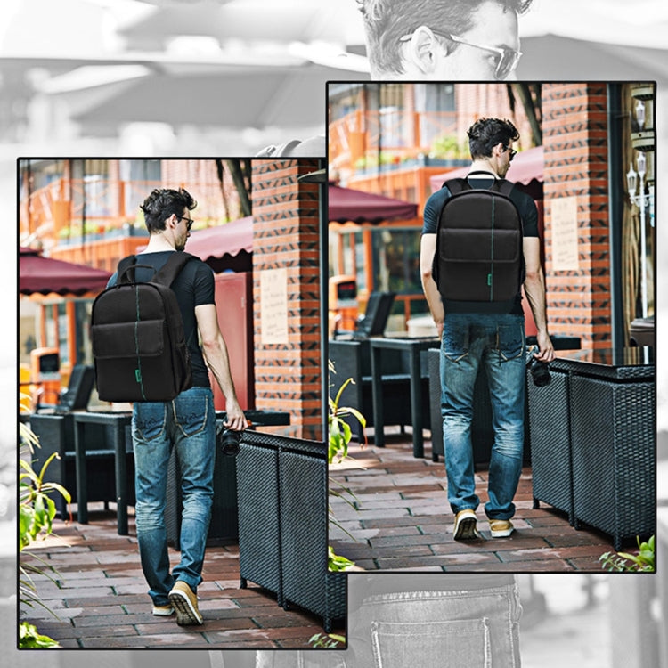 INDEPMAN DL-B013 Portable Waterproof Scratch-proof Outdoor Sports Backpack Camera Bag Phone Tablet Bag for GoPro, SJCAM, Nikon, Canon, Xiaomi Xiaoyi YI, iPad, Apple, Samsung, Huawei, Size: 26.5 * 12.5 * 33 cm(Green) Eurekaonline