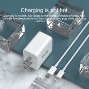 IVON AD48 18W PD Fast Charger + USB-C / Type-C to 8 Pin Data Cable Set, US Plug Eurekaonline