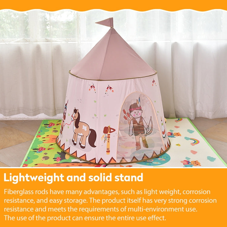 Indian Castle Children Indoor Outdoor Tent Mongolian Yurt Toy House with Base Cloth Eurekaonline