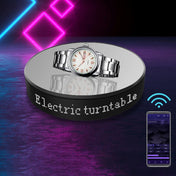 Intelligent APP Screen Display Electric Rotating Turntable Mirror Display Stand Live Broadcast Video Shooting Props Turntable(White Light) Eurekaonline