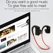 J2 Bluetooth 4.2 Binaural Hanging Type Wireless Sports Bluetooth Earphone, Built-in Memory (Red) Eurekaonline