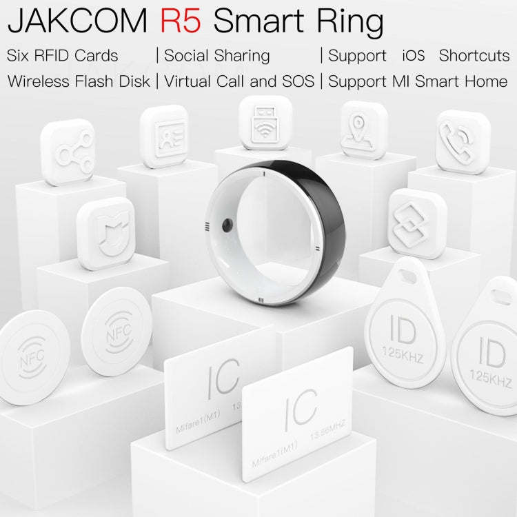 JAKCOM R5 Smart Ring Multifunction Smart Wear Ring, Size:S Eurekaonline