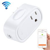 JH-G09U 15A 2.4GHz WiFi Control Hubless Smart Home Power Socket Works with Alexa  & Google Home, AC 100-240V, US Plug (White) Eurekaonline