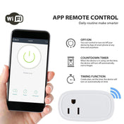 JH-G09U 15A 2.4GHz WiFi Control Hubless Smart Home Power Socket Works with Alexa  & Google Home, AC 100-240V, US Plug (White) Eurekaonline