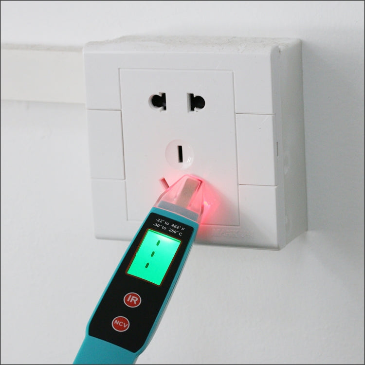 JHL-18A Digital Non-Contact Thermometer AC Voltage Detector Infrared Thermometer Voltage Pen Type Handheld Induction Voltage Tester Eurekaonline
