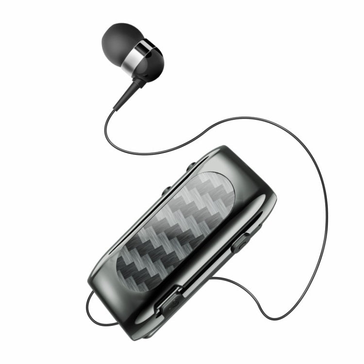 K56 Lavalier Noise Reduction Carbon Brazing Bluetooth Earphone(Black) Eurekaonline