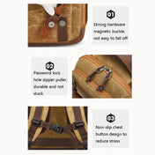K813 Retro SLR Camera Bag Canvas Shoulder Computer Camera Bag(Soil Yellow) Eurekaonline