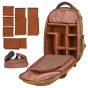 K813 Retro SLR Camera Bag Canvas Shoulder Computer Camera Bag(Soil Yellow) Eurekaonline