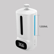 K9 Pro Plus Handsfree Non-contact Body Thermometer + 1000ml Automatic Non-contact Liquid Soap Dispenser with Base Mount, 15 Languages Voice Broadcast Eurekaonline