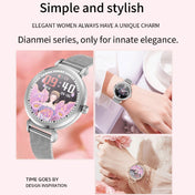 KC06 Women Menstrual Period Smart Watch Bracelet, Blood Pressure / Heart Rate Monitoring, Steel Strap(Silver) Eurekaonline