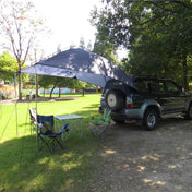 LADUTA Outdoor Self-Driving Tour Barbecue Camping Car Side Tent Car Tail Extension Tent Supplies(Painted Silver) Eurekaonline